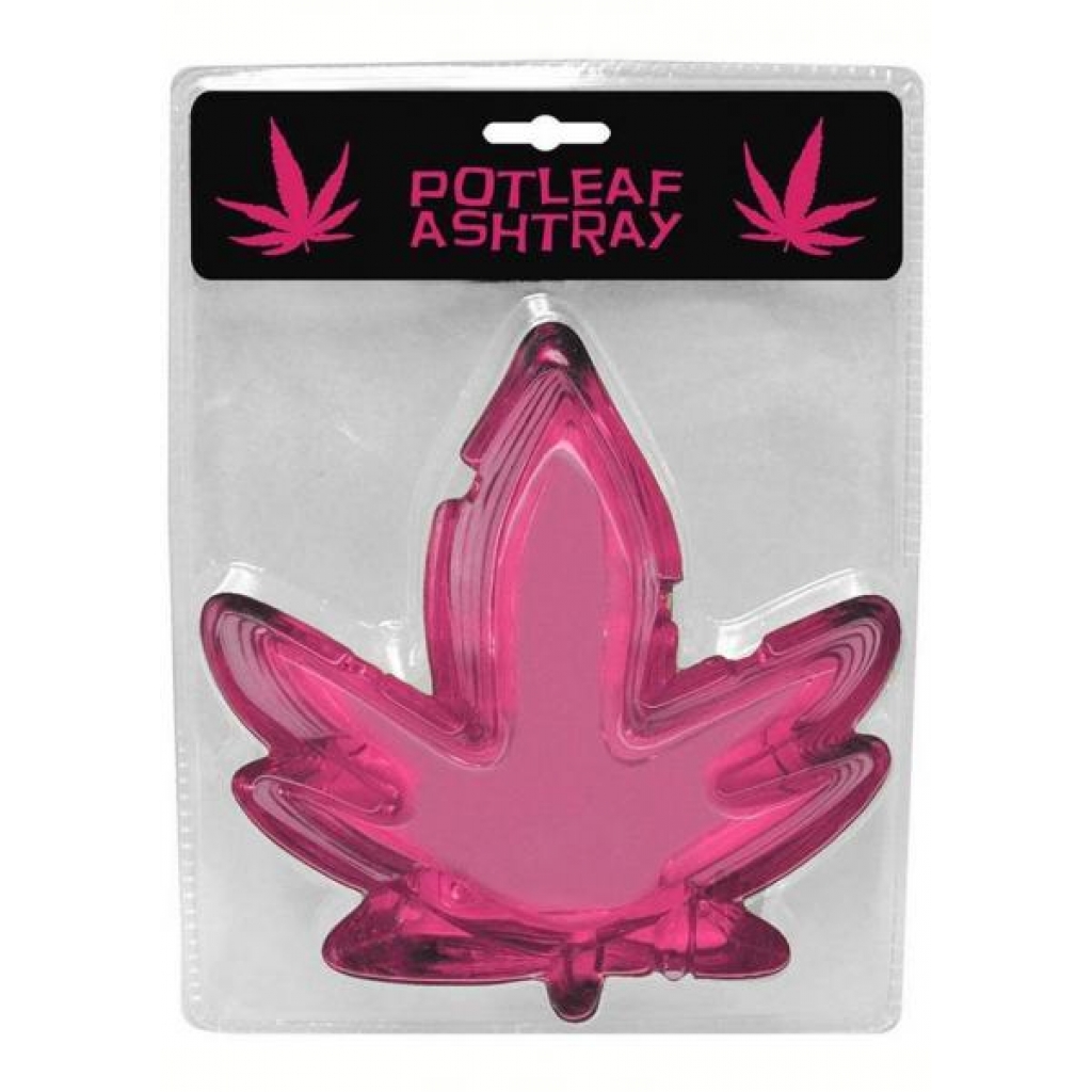 Pink Pot Leaf Ashtray - Functional Art