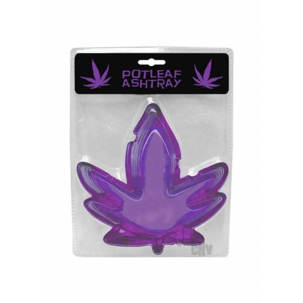 Purple Potleaf Ashtray - Gag & Joke Gifts