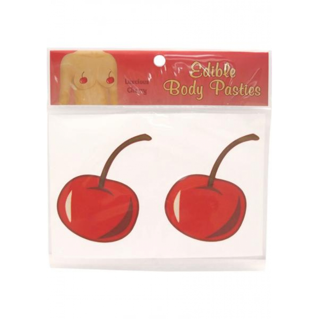 Edible Body Pasties Luscious Cherry - Pasties, Tattoos & Accessories