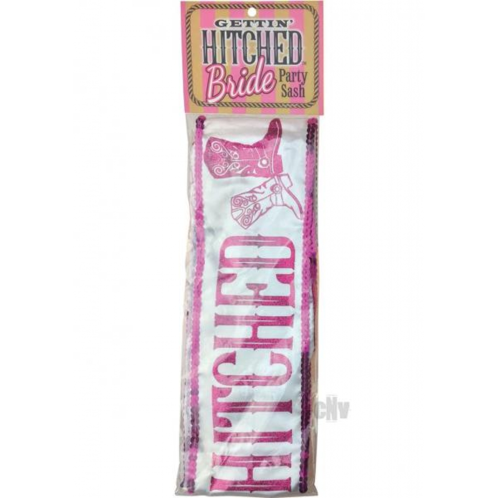 Getting Hitched Glitter Sash - Party Wear