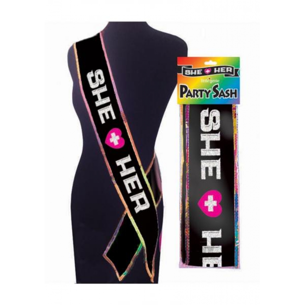 She + Her Sash - Party Wear