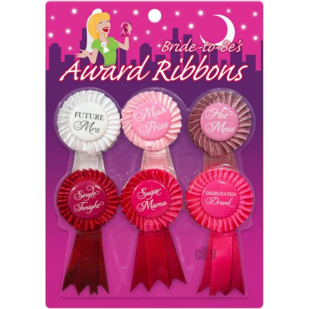 Bride To Be Award Ribbons - 6 Pack