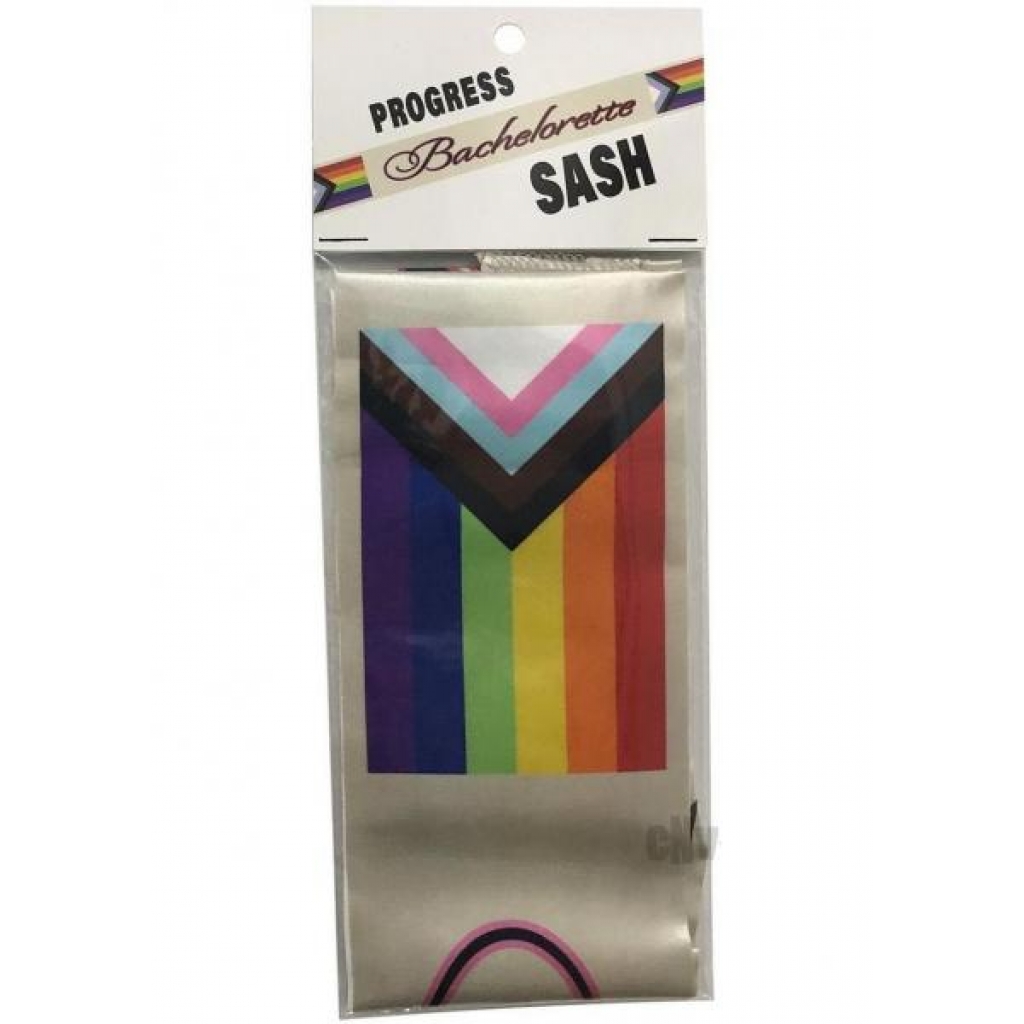 Progress Pride Bachelorette Sashes