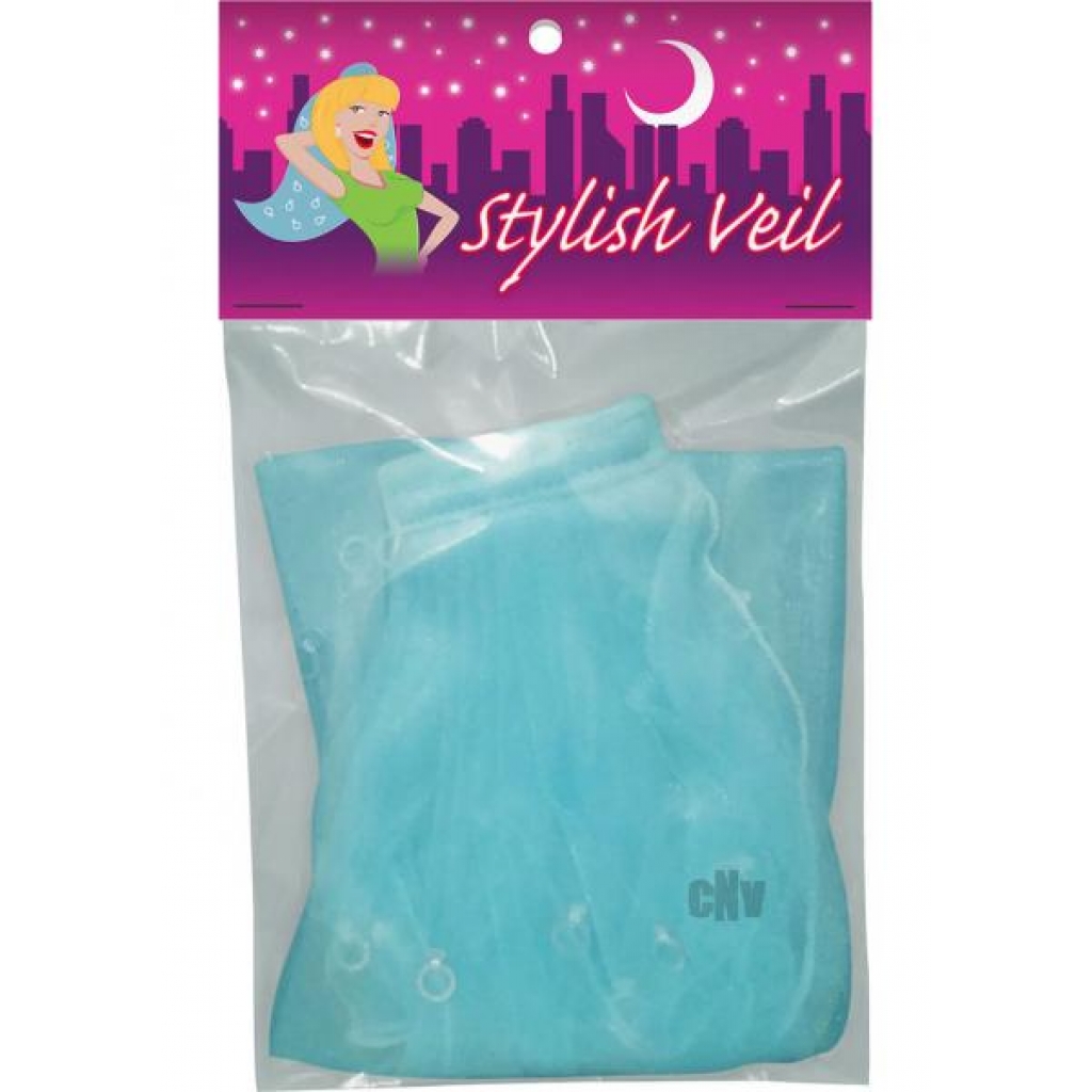 Bride To Be Stylish Veil Blue - Party Wear