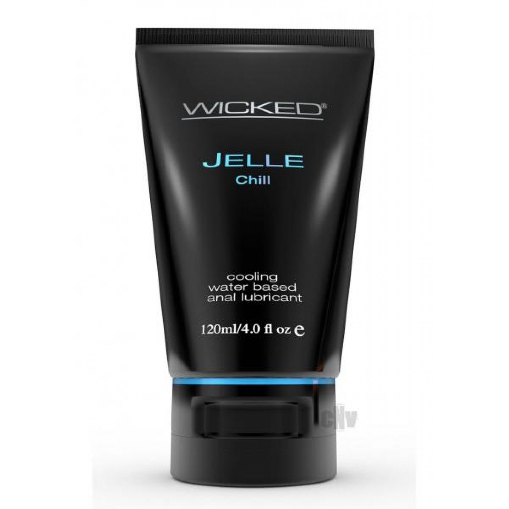 Wicked Jelle Chill Water Base Anal Gel 4oz Tube - Lubricants