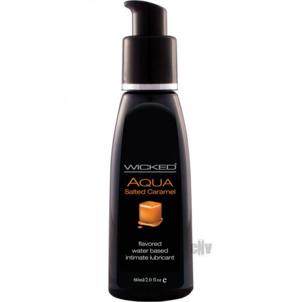 Wicked Aqua Salted Caramel Lube 2oz - Lickable Body