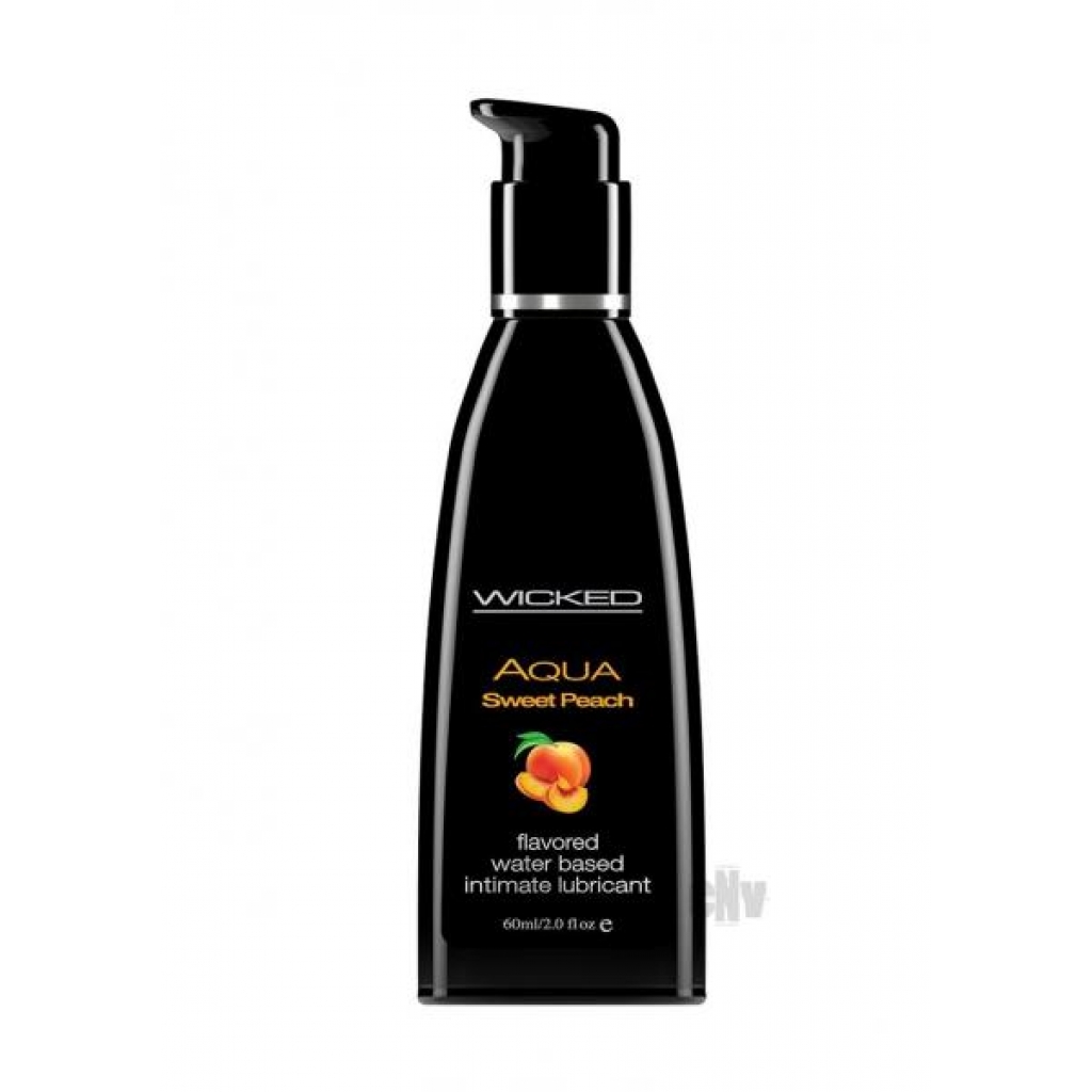 Wicked Aqua Sweet Peach Flavored Lubricant 2oz - Lubricants