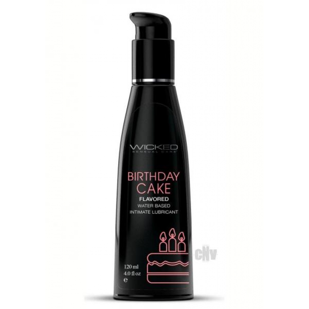 Wicked Aqua Birthday Cake Lube 4oz - Oral Sex