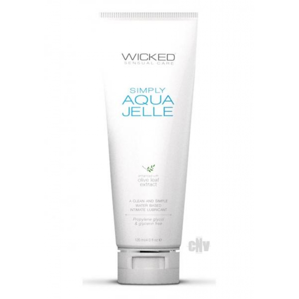 Wicked Simply Aqua Jelle Lubricant 4oz - Lubricants