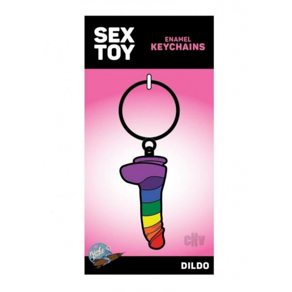 Dildo Rainbow Keychain - Gag & Joke Gifts