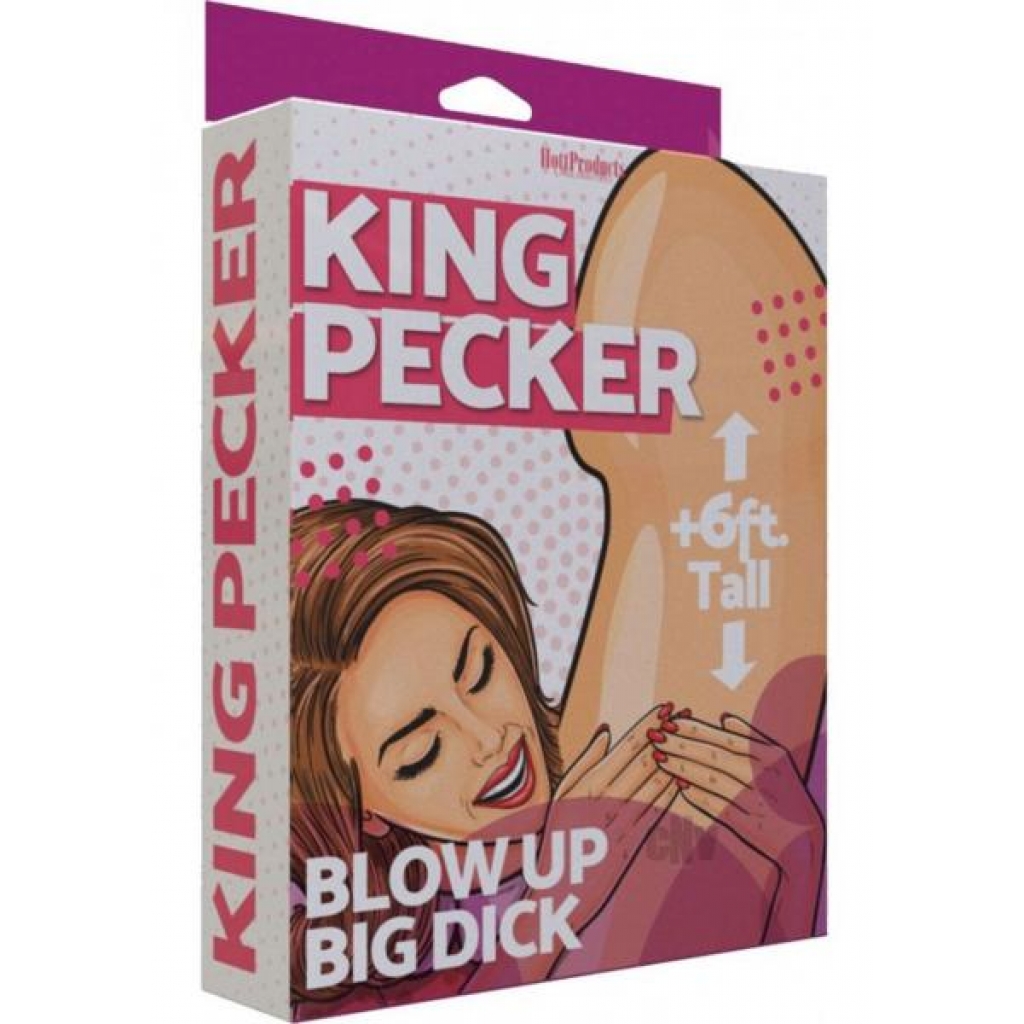 King Pecker Inflatable Pecker Vanilla - Gag & Joke Gifts