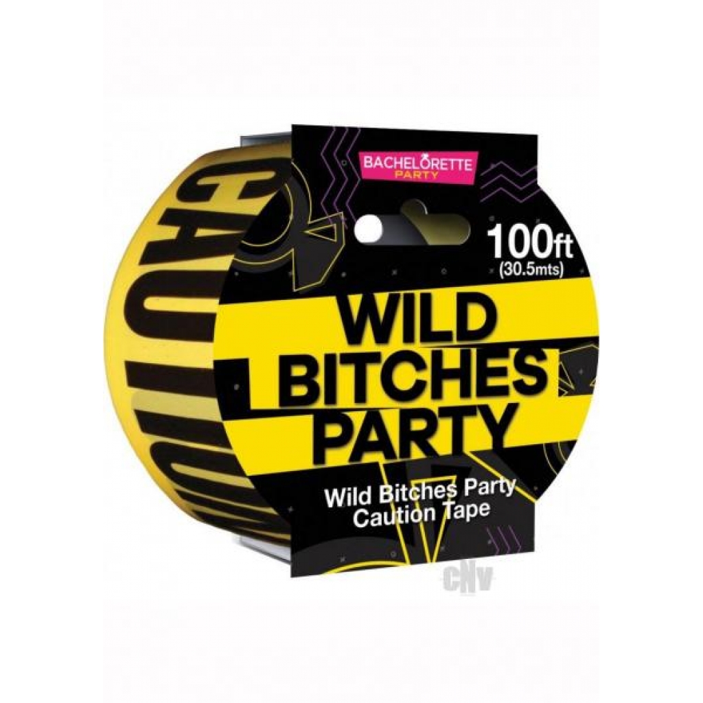 Wild Bitches Party Tape Yellow/black - Party Wear