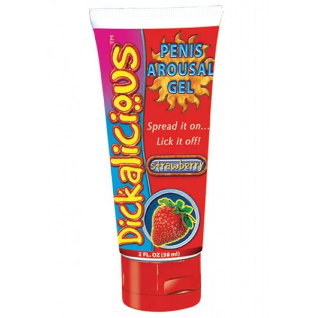 Dickalicious Penis Arousal Gel 2oz Strawberry - Oral Sex