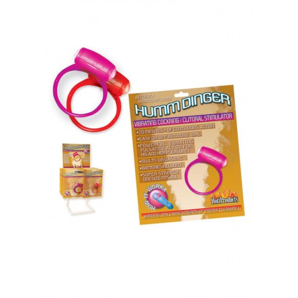 Humm Dinger Vibrating Cockring Purple - Couples Vibrating Penis Rings