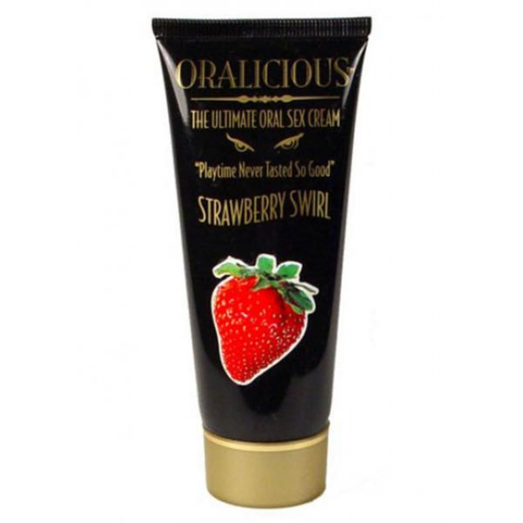 Oralicious Ultimate Oral Sex Cream 2 Ounce Strawberry Swirl - Oral Sex