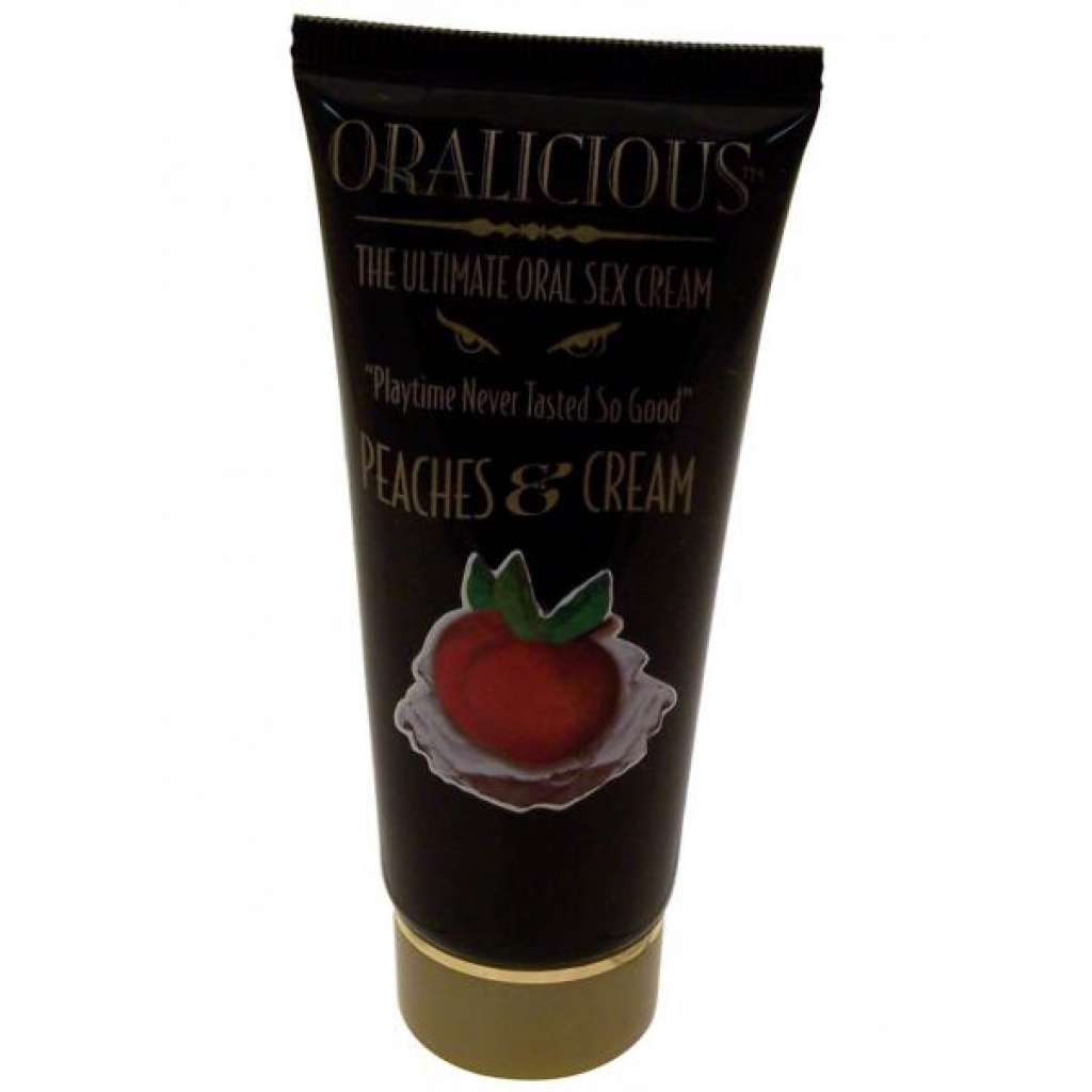 Oralicious Ultimate Oral Sex Cream 2 oz -  Peaches and Cream - Oral Sex