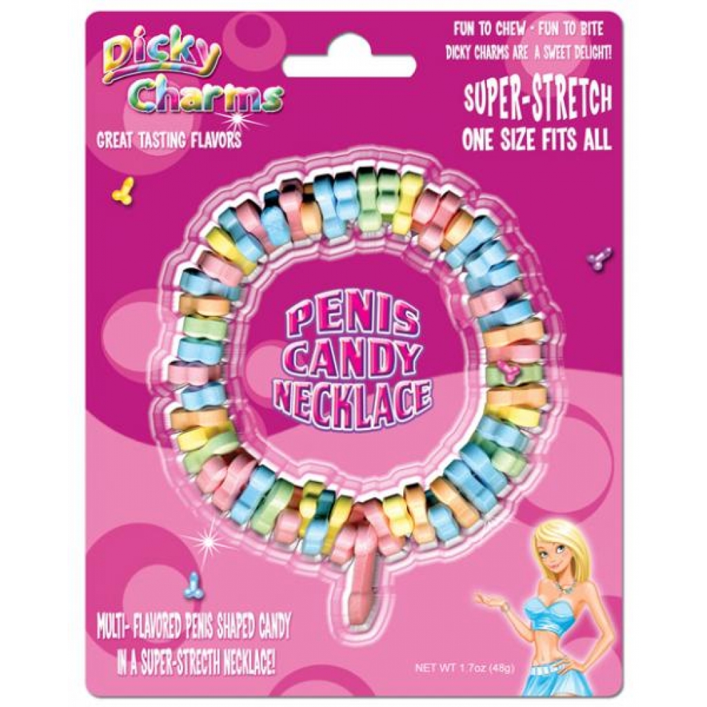 Dicky Charms Penis Shaped Candy Necklace - Adult Candy and Erotic Foods