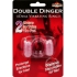 Humm Dinger Double Dinger Dual Vibrating Cock Ring Magenta - Couples Vibrating Penis Rings