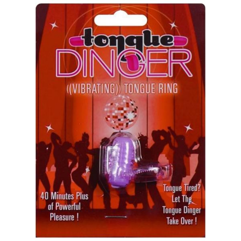 Tongue Dinger Vibrating Tongue Ring Purple - Tongues