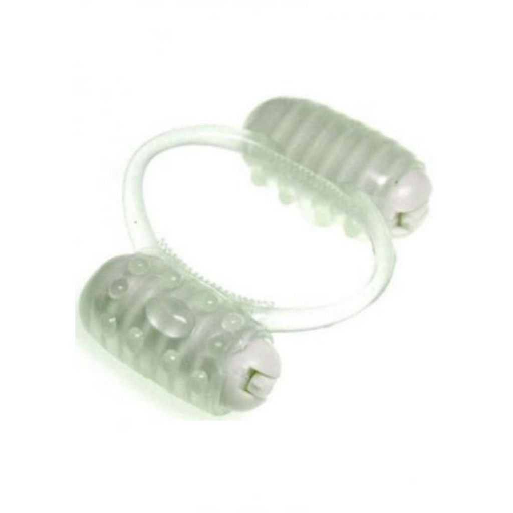 Humm Dinger Night Rider Double Dinger Vibrating Cock Ring Glow In The Dark - Couples Vibrating Penis Rings