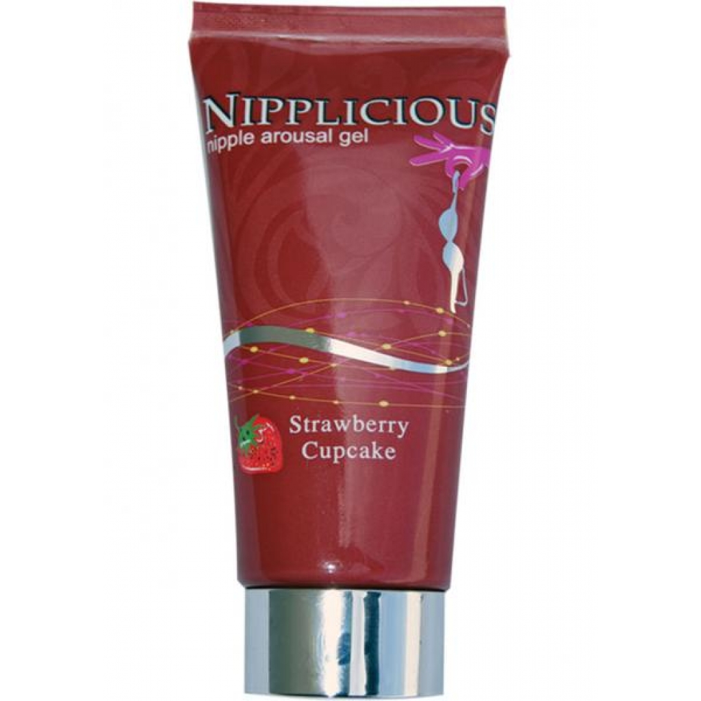 Nipplicious Nipple Arousal Gel Strawberry Cupcake 1 Ounce - Lickable Body