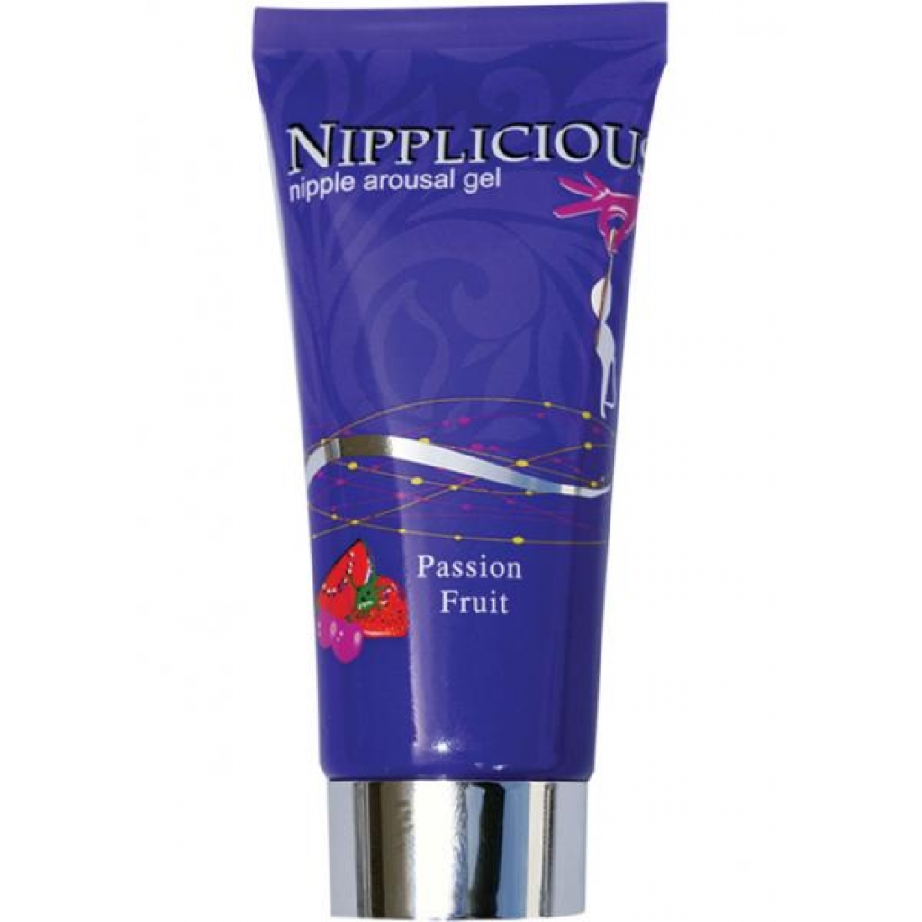 Nipplicious Nipple Arousal Gel Passion Fruit 1 Ounce - Lickable Body