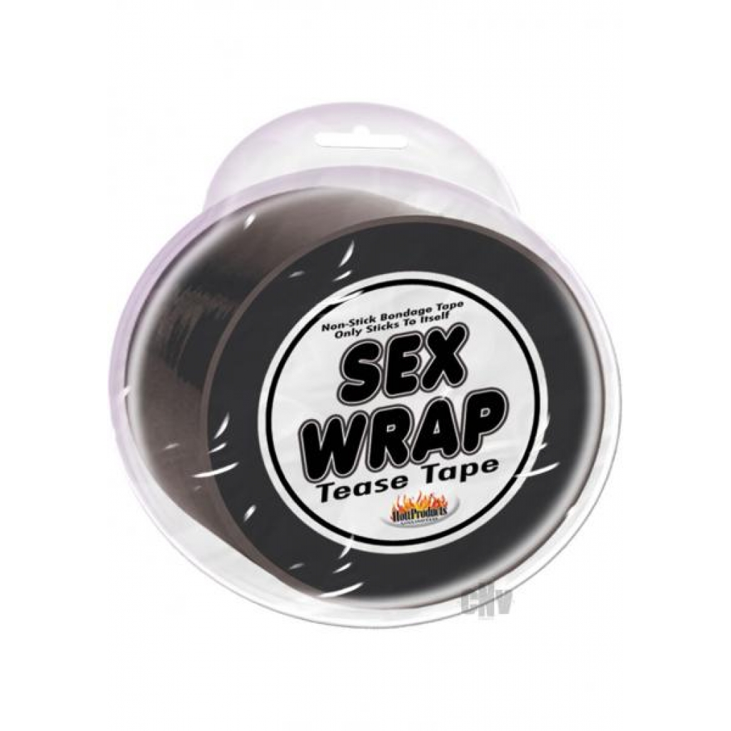 Sex Wrap Tease Tape Black - Rope, Tape & Ties