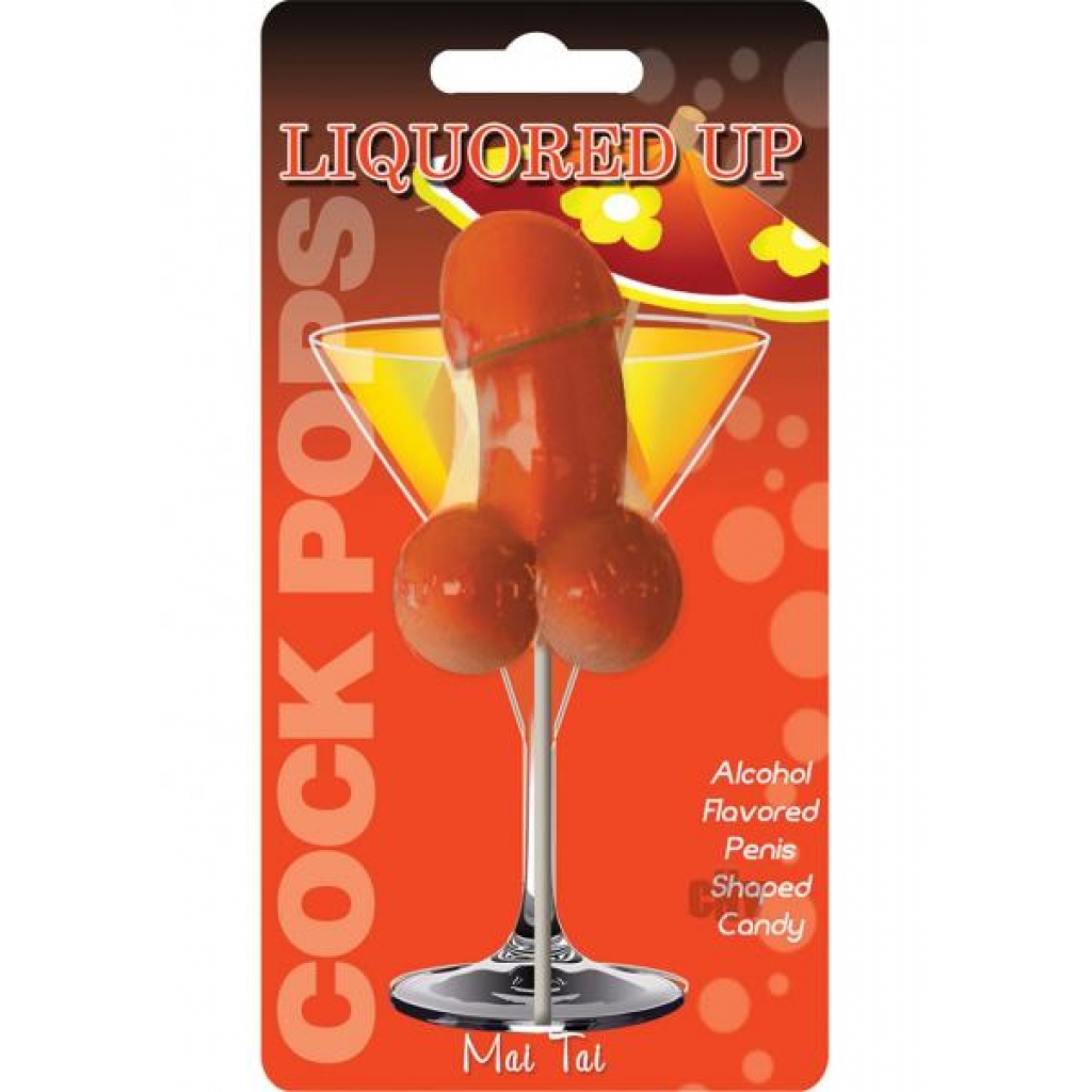 Liquored Up Cock Pops Mai Tai Lollipop - Adult Candy and Erotic Foods