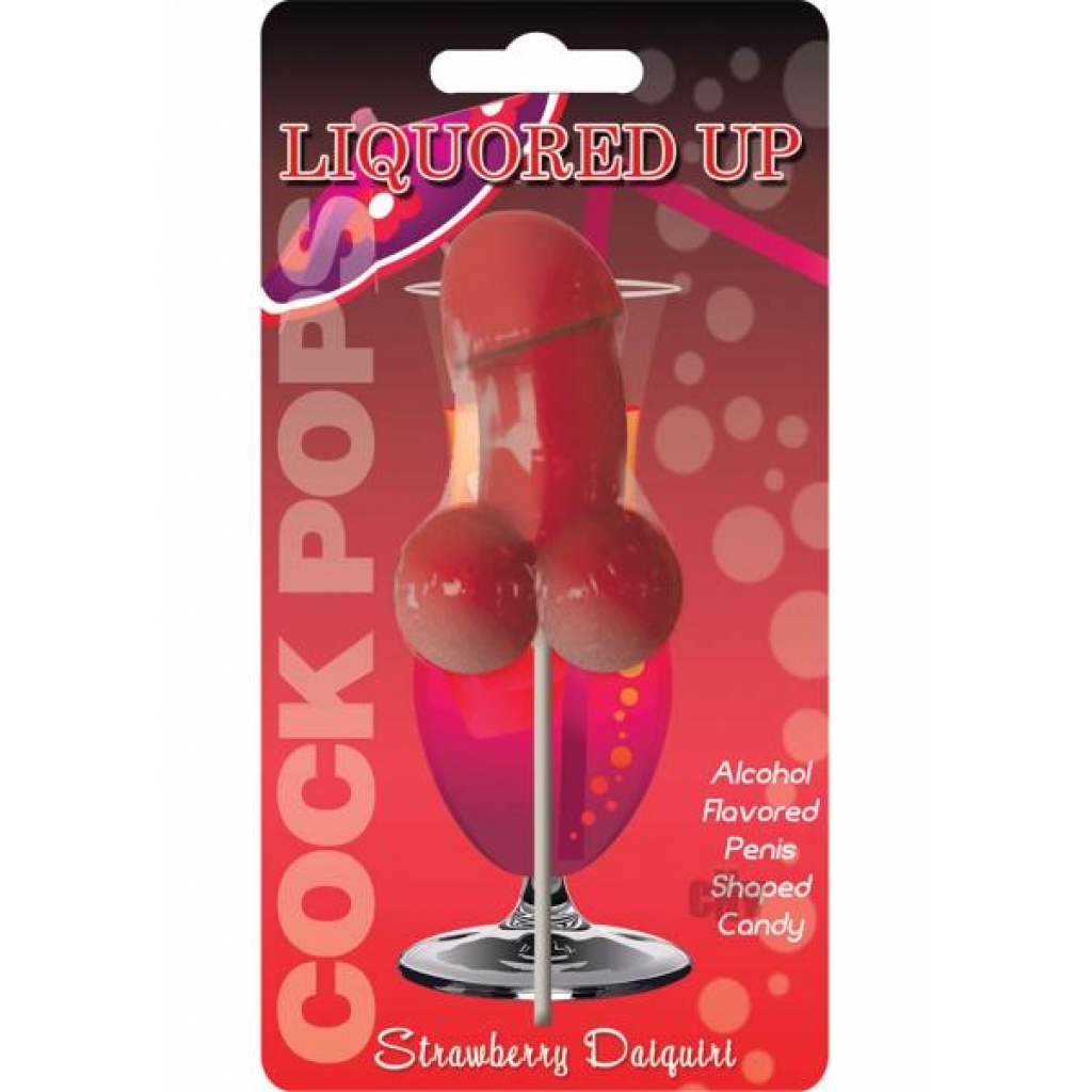 Cock Pop Strawberry Daiquiri Flavor Lollipop - Adult Candy and Erotic Foods