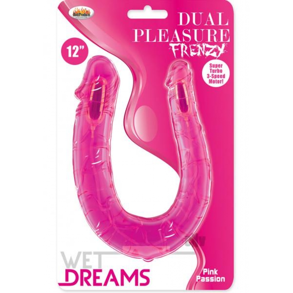 Wet Dreams Dual Pleasure Magenta Dong - Double Dildos