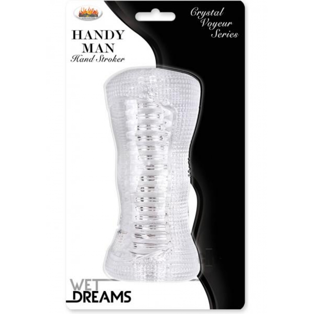 Wet Dreams Handy Man Stroker Clear - Masturbation Sleeves