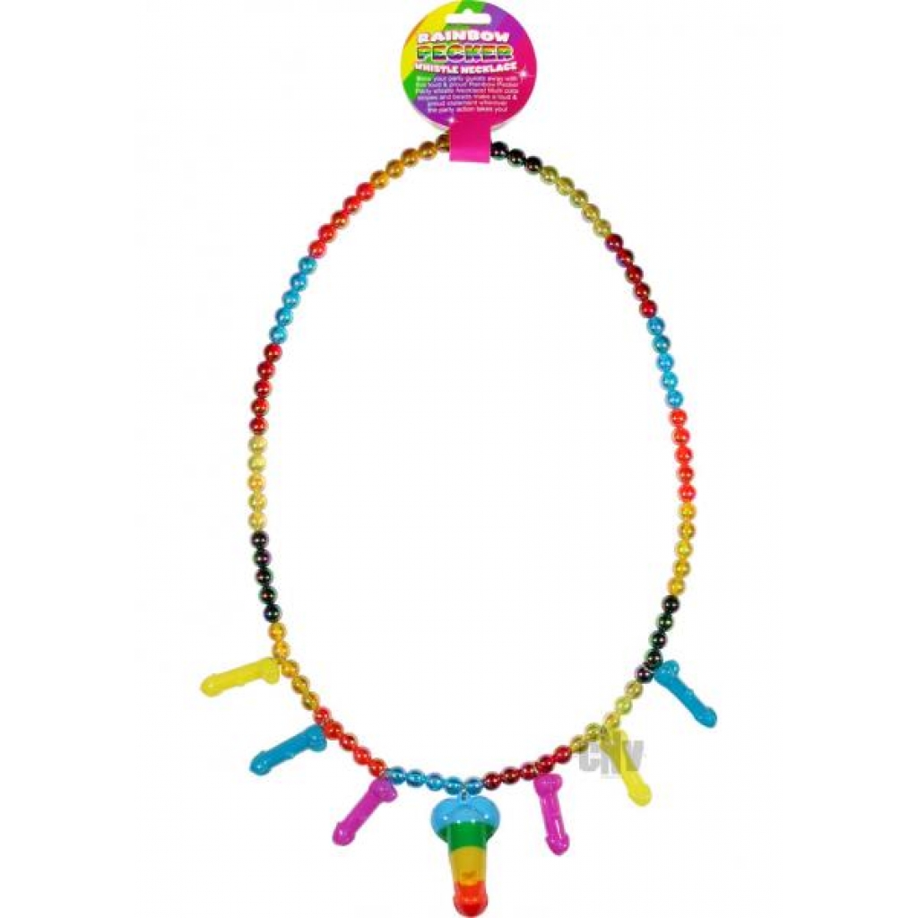 Rainbow Pecker Whistle Necklace - Party Wear