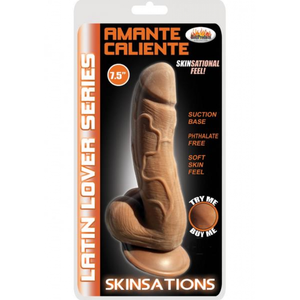 Skinsations Amante Caliente 7.5 inches Tan Dildo - Realistic Dildos & Dongs