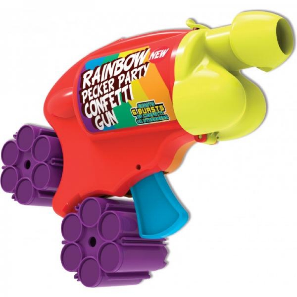 Rainbow Pecker Party Confetti Gun - Gag & Joke Gifts