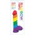 Rainbow Pumped Rainbow Silicone Dildo - Realistic Dildos & Dongs