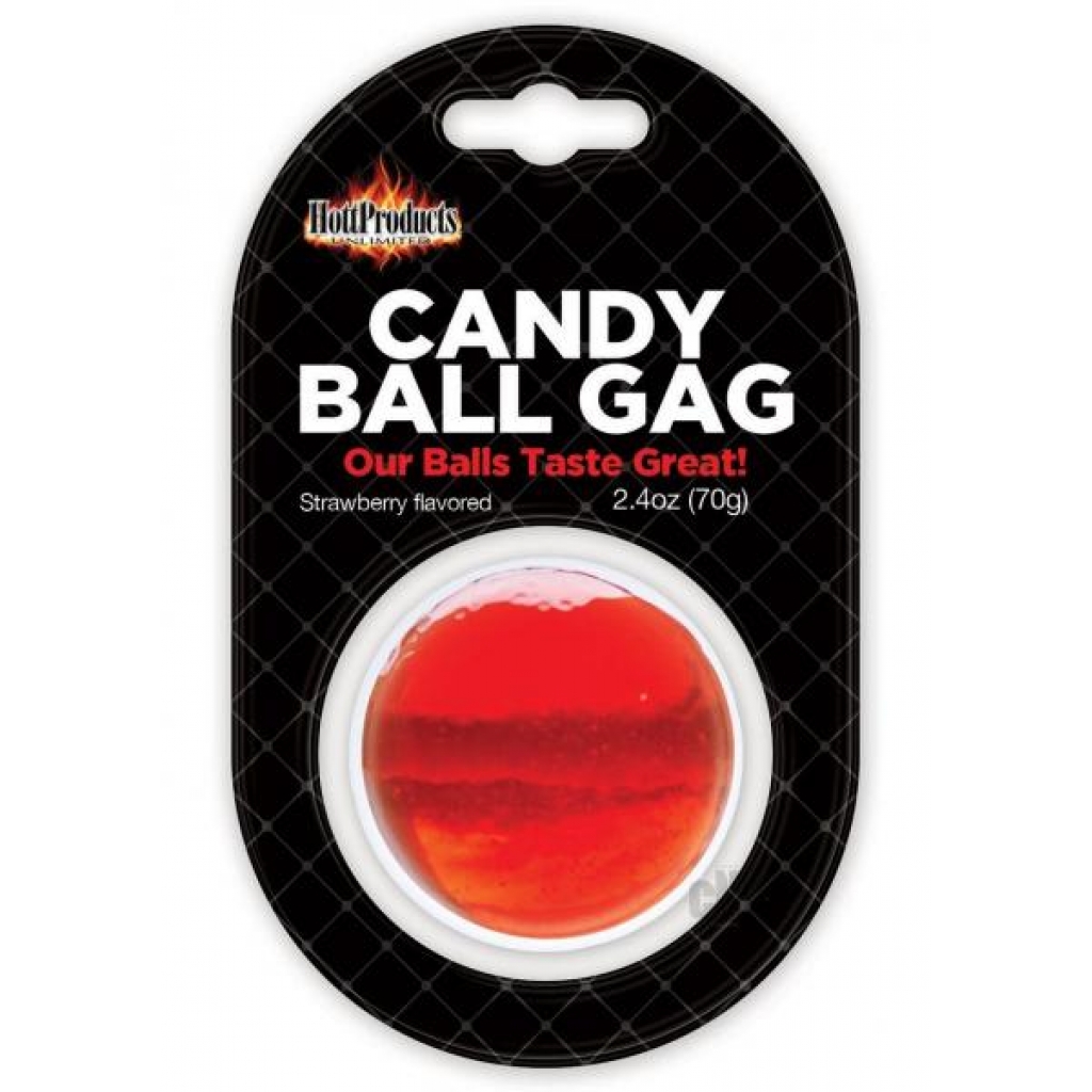 Candy Ball Gag Strawberry Flavored - Ball Gags