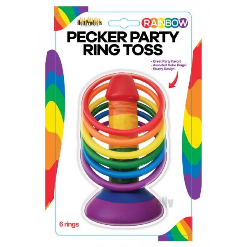 Rainbow Pecker Party Ring Toss - Party Hot Games