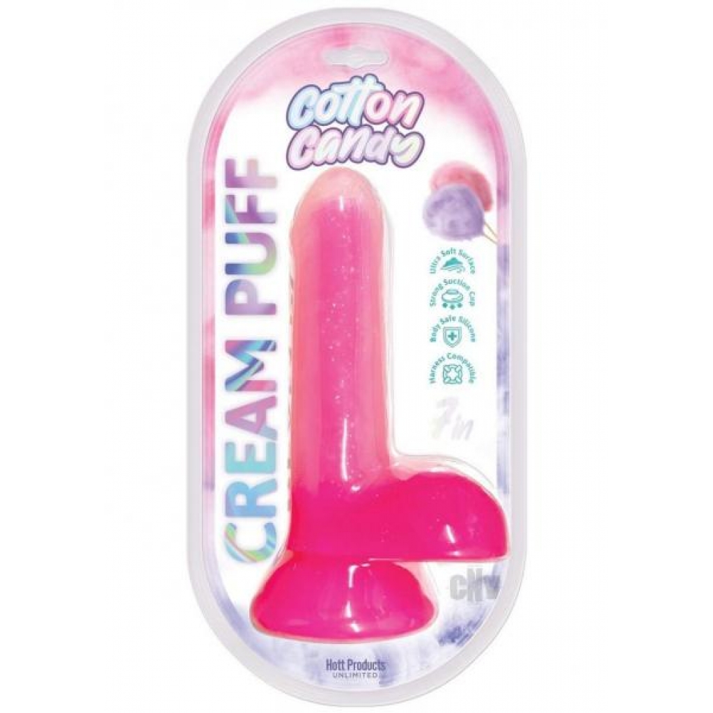 Cotton Candy Cream Puff 6 Pink - Realistic Dildos & Dongs