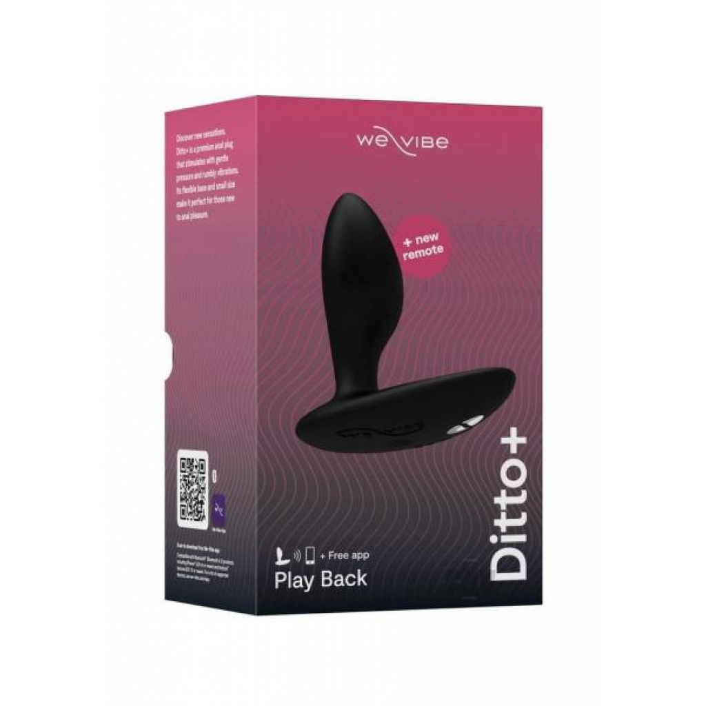 Wv Ditto Plus Satin Black - Anal Plugs