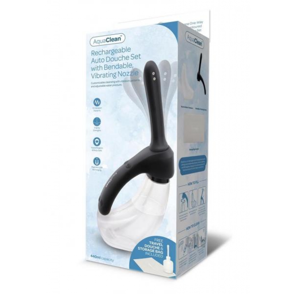 Ultraclean Rechargeable Auto Douche Blk - Anal Douches, Enemas & Hygiene