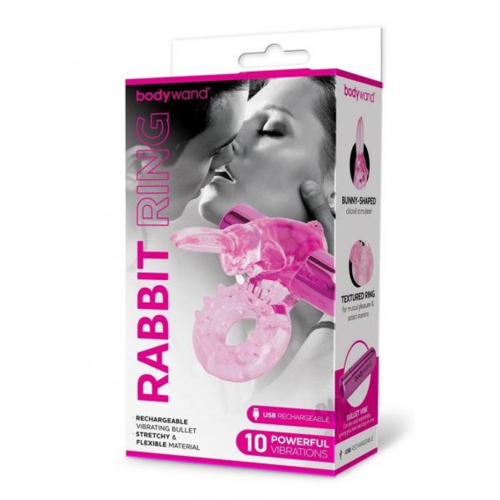 Bodywand Recharge Rabbit Pink - Couples Penis Rings