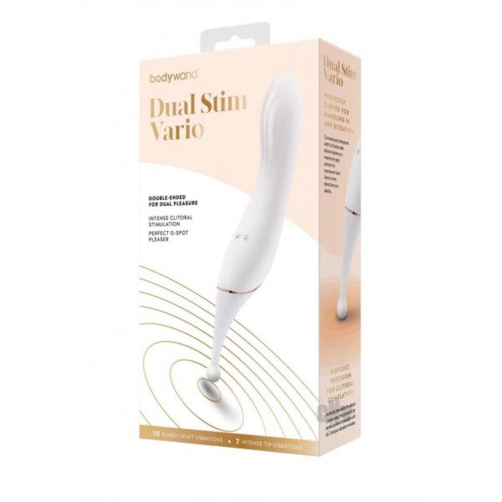 Bodywand Dual Stim Vario White/gold - G-Spot Vibrators Clit Stimulators