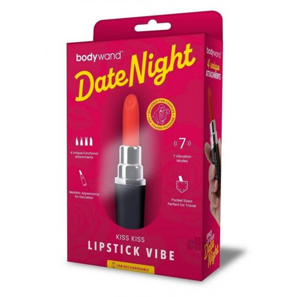 Bodywand Date Night Kiss Kiss Red - Bullet Vibrators