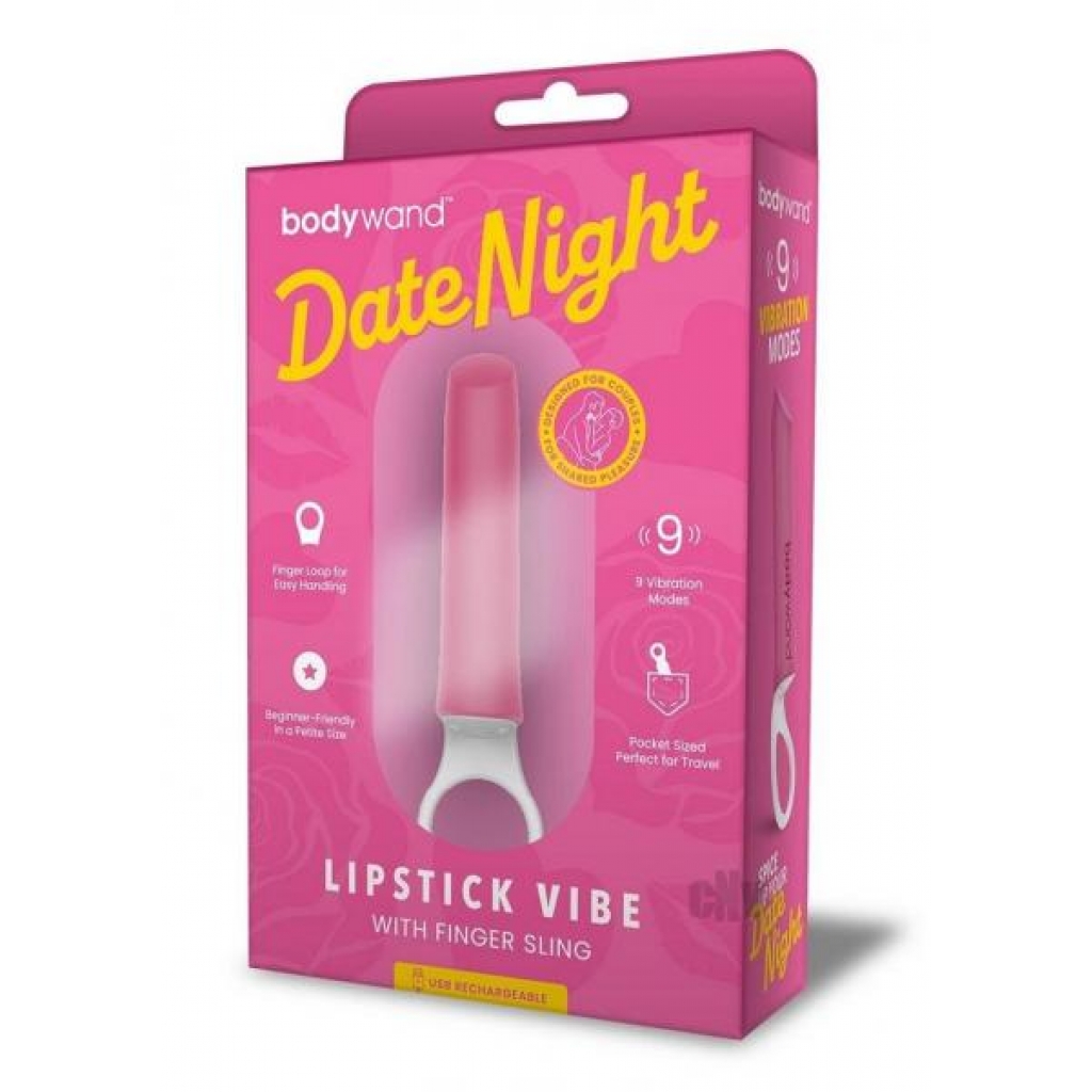 Bodywand Date Night Lipstick Finger Pnk - Bullet Vibrators