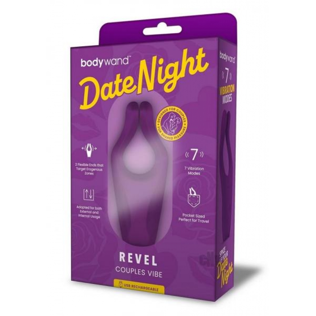 Bodywand Date Night Revel Purple - Couples Penis Rings