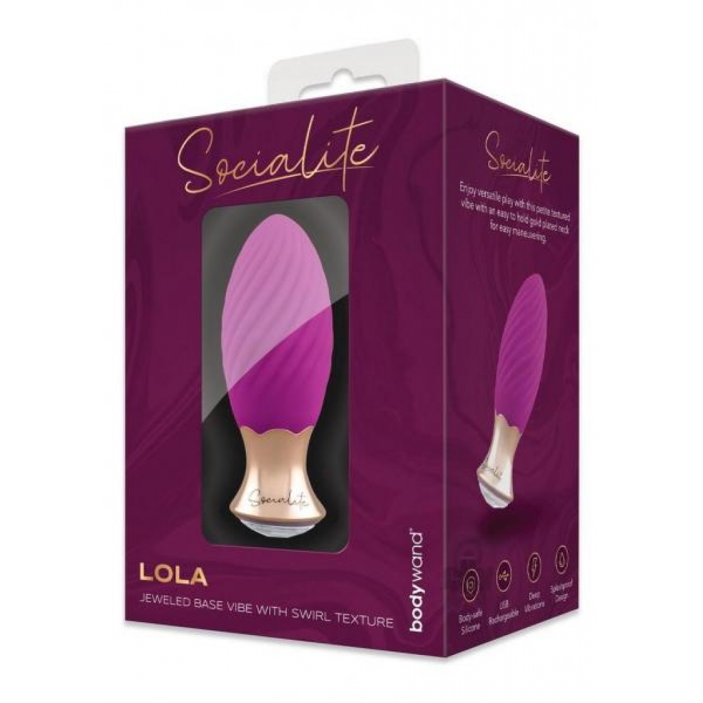 Bw Socialite Jewel Twist Vibe Prp/gld - Clit Cuddlers