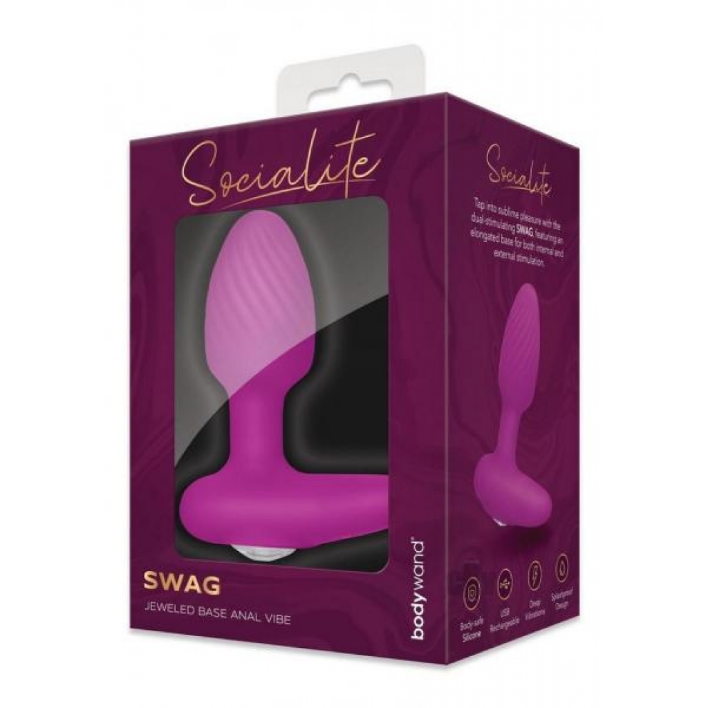 Bw Socialite Glimmer Pspot Prp/gld - Prostate Toys