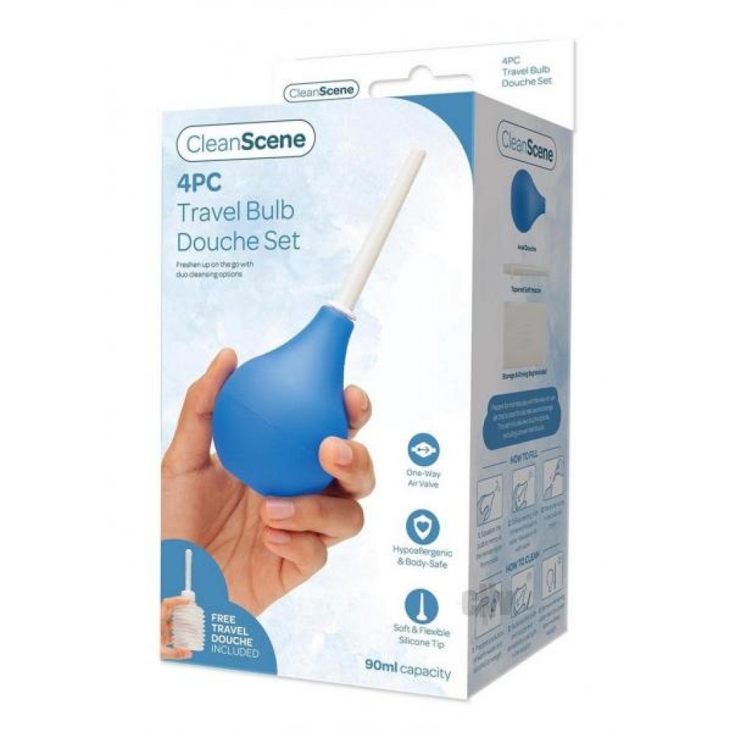 Cleanscene Travel Bulb Douche Set 4pc - Anal Douches, Enemas & Hygiene