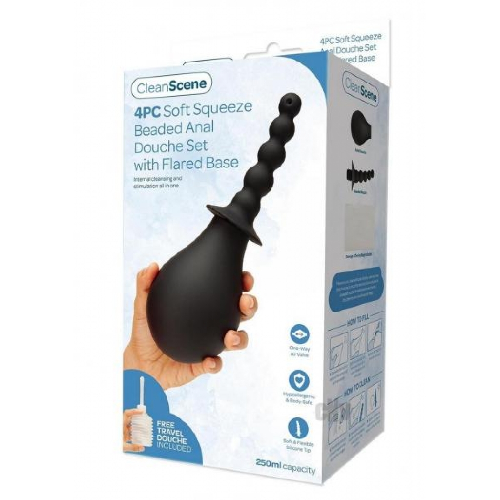 Cleanscene Soft Squeeze Bead Douche 4pc - Anal Douches, Enemas & Hygiene