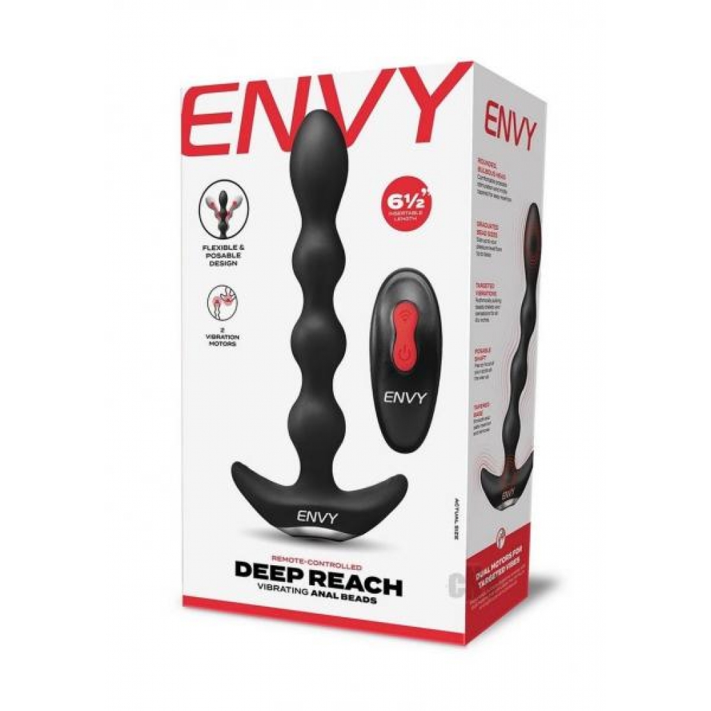 Envy Deep Reach Black - Anal Beads